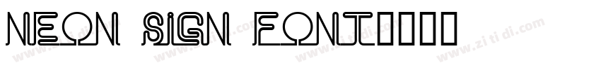 Neon Sign Font字体转换
